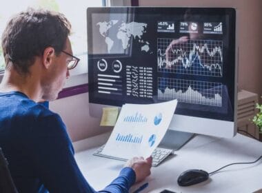 Anleger diversifiziert Portfolio