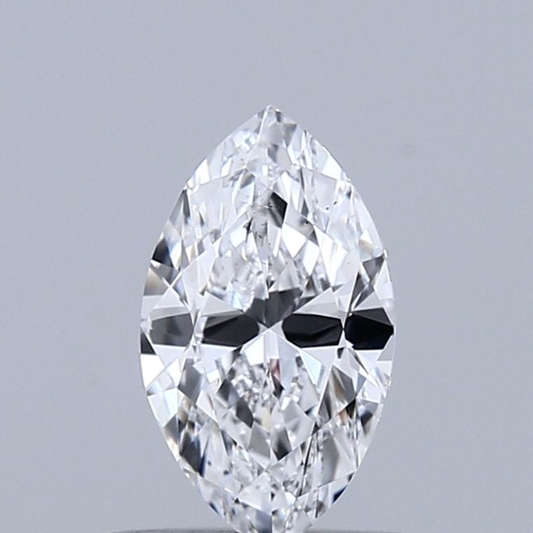 Diamant im Marquiseschliff 0.51 Karat, Farbe D, Reinheit SI1, für einen seltenen Ring für den 70. Geburtstag kaufen K2XY06W