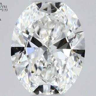 Diamant im Ovalschliff 0.41 Karat, Farbe F, Reinheit VVS1, als Anlagediamant für Ihre Eltern kaufen R30MNUY