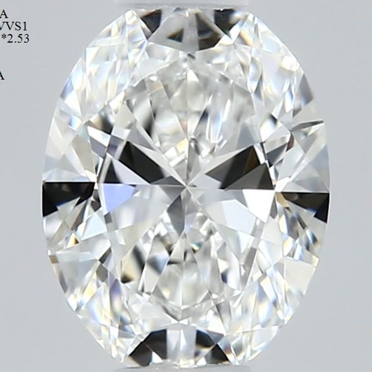 Diamant im Ovalschliff 0.41 Karat, Farbe F, Reinheit VVS1, als Anlagediamant für Ihre Eltern kaufen R30MNUY