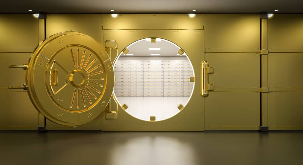 Tresor eines Zollfreilagers